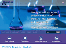 Tablet Screenshot of amstelproducts.nl